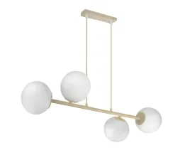 lampa-wiszaca-sphere-4xe27-bezowa-biale-klosze