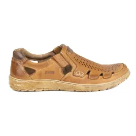 buty-meskie-skorzane-na-lato-wsuwane-500j-jasny-braz