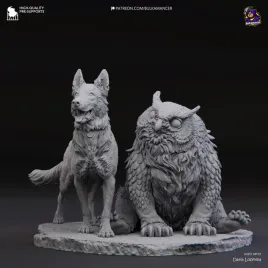 figurka-scratch-and-owlbear-cub-baldur-s-gate-3-bulkamancer-druk-3d-14k