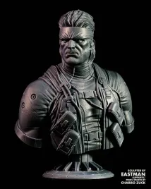 figurka-popiersie-solid-snake-metal-gear-mini-eastman-druk-3d-prezent