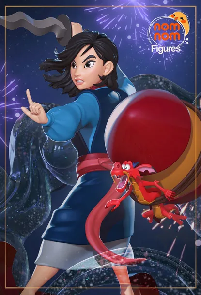 figurka-mulan-mini-nomnom-figures-druk-3d-prezent
