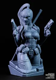 figurka-popiersie-lady-deadpool-marvel-mini-eastman-druk-3d