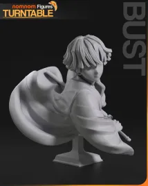 figurka-zenitsu-demon-slayer-popiersie-nomnom-figures-druk-3d-14k-prezent