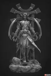 figurka-tyrande-whisperwind-world-of-warcraft-nomnom-figures-druk-3d-14k