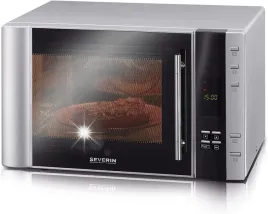 severin-mw-7775-kuchenka-mikrofalowa-3w1-grill-konwekcja-30l-czarno-srebrna