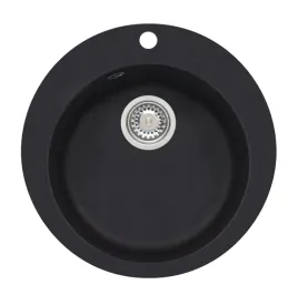 zlewozmywak-alveus-granit-wpuszczany-okragly-czarny-syfon-korek-automat