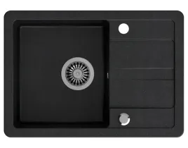 zlewozmywak-granitowy-czarny-syfon-inox-zaslepka