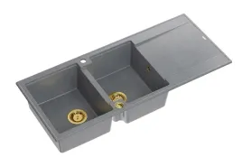 zlewozmywak-wpuszczany-dwukomorowy-granitowy-szary-siwy-syfon