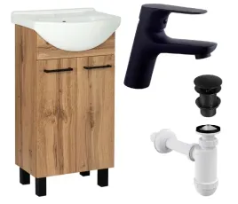 zestaw-45-szafka-z-umywalka-stojaca-brazowa-dab-syfon-bateria-korek