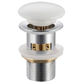 balneo-korek-umywalkowy-klik-klak-bialy-z-przelewem-z-sitkiem-model-f