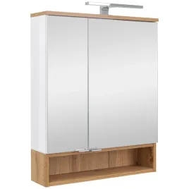 szafka-z-lustrem-nelle-biala-polysk-dab-wotan-szer-60-cm-wys-76-cm