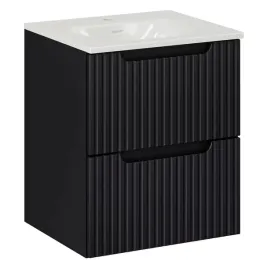 matowa-szafka-z-umywalka-wpuszczana-50cm-z-szufladami-ryflowana-czarna-nova