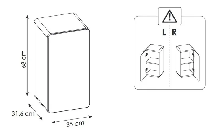 szafka-niska-aruba-drzwi-pelne