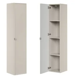 slupek-lazienkowy-wiszacy-szafka-wysoka-bella-cashmere-bezowa-1-drzwiowa