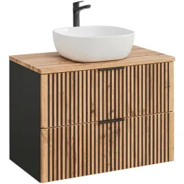 szafka-lazienkowa-z-umywalka-xilo-black-wotan-80-cm-z-blatem-ryflowana