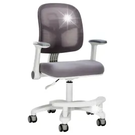 krzeslo-do-biurka-fotel-dla-dziewczynki-spacetronik-ergonomiczne-szare