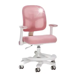 krzeslo-do-biurka-dziewczece-regulacja-spacetronik-biurowe-dzieciece-rozowe