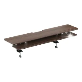 dwuczesciowa-polka-na-biurko-106cm-30kg-spacetronik-nadstawka-ciemne-drewno