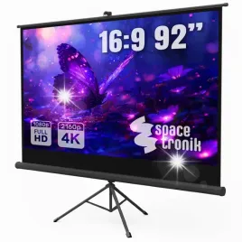 ekran-projekcyjny-podlogowy-92-cale-16-9-zwijany-spacetronik-gratis-statyw