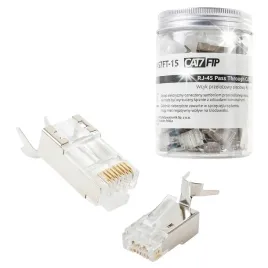 przelotowy-wtyk-sieciowy-pass-through-rj45-cat-7-ftp-spacetronik-50-sztuk