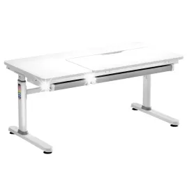 regulowane-manualnie-biale-biurko-spacetronik-xd-120x60-z-dwoma-szufladami