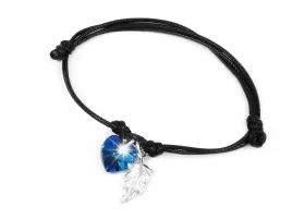 srebrna-bransoletka-sznurkowa-serce-swarovski-z-piorkiem-srebro-925