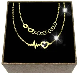 lancuszek-srebrny-celebrytka-serduszko-puls-linia-zycia-zlocony-srebro-925