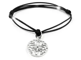 damska-srebrna-bransoletka-sznurkowa-rozeta-srebro-proby-925-charms