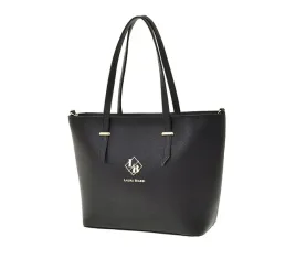 laura-biaggi-duza-torebka-shopper-czarna-mat-groszek-js274