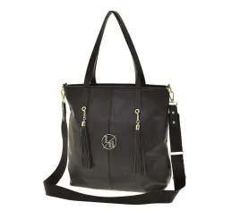 laura-biaggi-torebka-shopper-czarny-groszek-mat-chwosty-m227