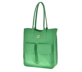 laura-biaggi-pojemna-torebka-shopper-dwie-kieszenie-zielony-groszek-ab319