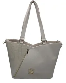 laura-biaggi-torebka-shopper-bezowy-groszek-mat-zloty-zamek-s18123