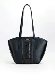 monnari-elegancka-torebka-shopper-czarny-mat-wstawka-croco-lakier-bag2300