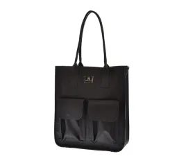 laura-biaggi-torebka-shopper-dwie-kieszenie-czarny-groszek-mat-ab319