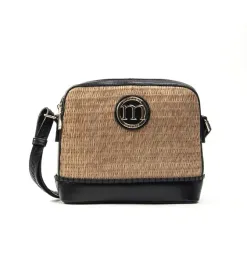 monnari-torebka-kuferek-z-plecionym-panelem-czarny-bezowy-bag1650
