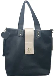 laura-biaggi-torebka-shopper-czarny-groszek-mat-brelok-serce-i-chwost-m241