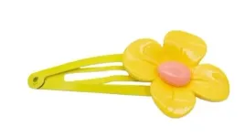 dziewczeca-spinka-zolty-kwiatek-z-rozowym-srodkiem-na-zatrzask-klik-6cm