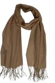 cashmere-cienki-modny-szalik-fredzle-jednokolorowy-ciemny-bezowy