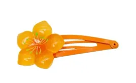dziewczeca-spinka-kwiatek-na-zatrzask-klik-pomaranczowy-5cm