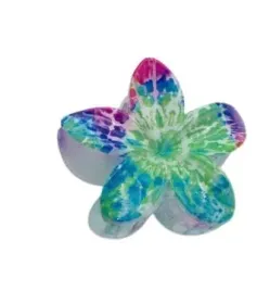 piekna-spinka-klamra-plastikowa-kwiatek-hawajski-nakrapiany-zielony-8cm