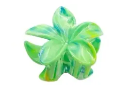 piekna-spinka-klamra-plastikowa-kwiatek-hawajski-zielony-8cm