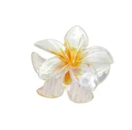 spinka-klamra-plastikowa-kwiatek-hawajski-opalizujacy-pomaranczowy-8cm