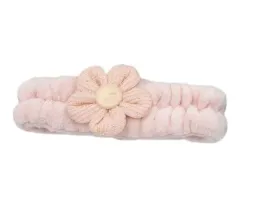 opaska-kosmetyczna-do-makijazu-plusz-kwiatek-srebrne-dzety-rozowy