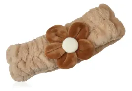 opaska-kosmetyczna-do-makijazu-plusz-bezowy-kwiatek-brazowy