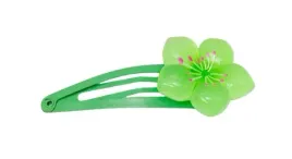 dziewczeca-spinka-kwiatek-na-zatrzask-klik-zielony-5cm