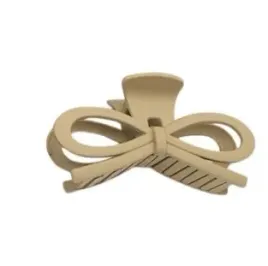 duza-spinka-klamra-plastikowa-kokarda-mat-bezowy-13cm