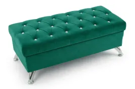 pufa-prostokatna-zielona-na-nogach-chrom-10-cm-otwierana-80x40