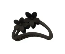 spinka-klamra-polokragla-plastikowa-dwa-kwiatki-matowa-czarny-9cm