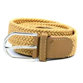pasek-damski-pleciony-guma-32cm-ciemny-bezowy