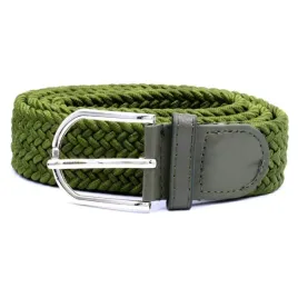 pasek-damski-pleciony-guma-32cm-zielony-khaki